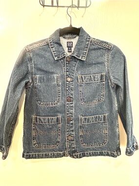 GAP Kids Blue Denim Chore Jacket
